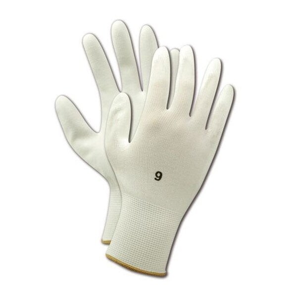 Magid Coated Gloves, 2 Abrasion Level, White, 7 12 PK JPS2-7 - main